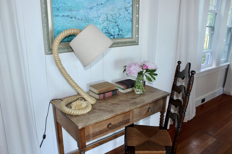 A quiet nook to read, use the laptop, or just take a moment.