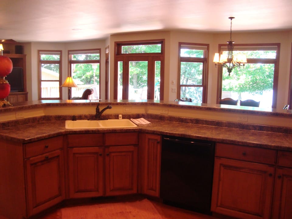 Wash dishes with a view.
