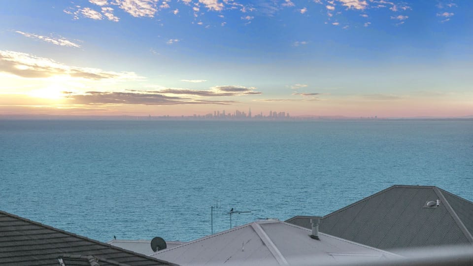 View CBD silhouette from main balcony