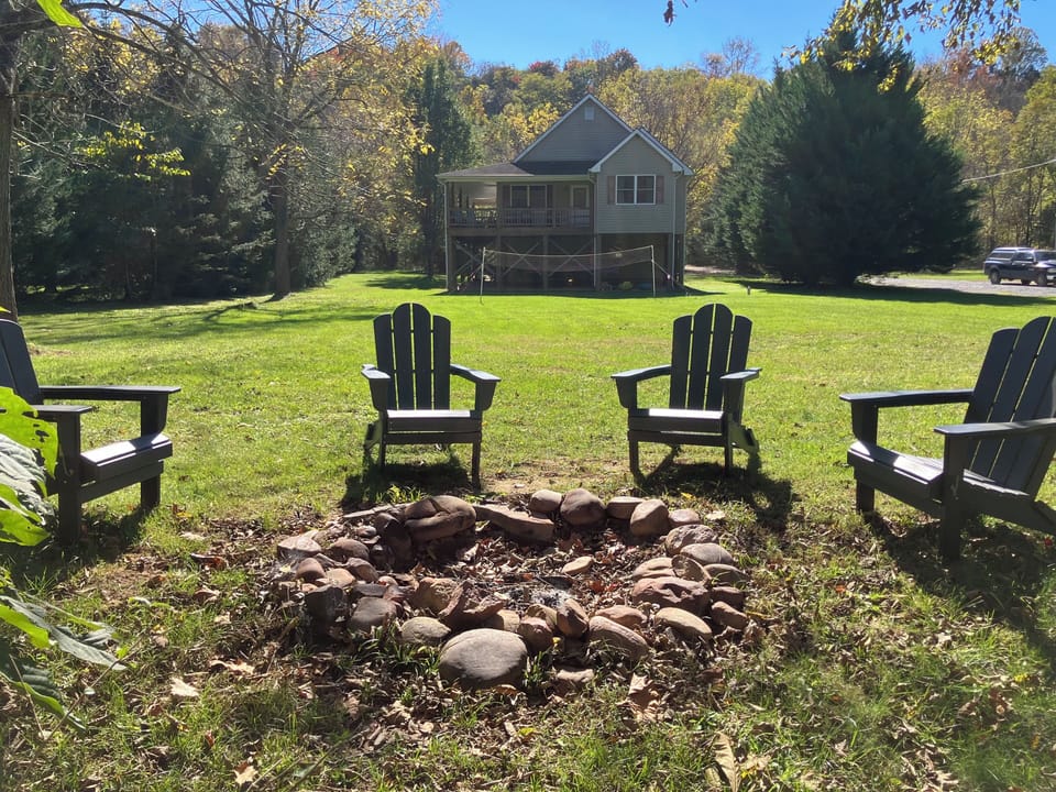 Firepit for starlit skies and s'mores.