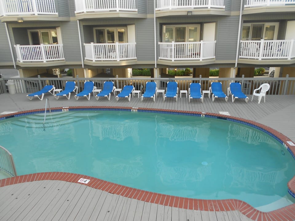 Saline heated pool