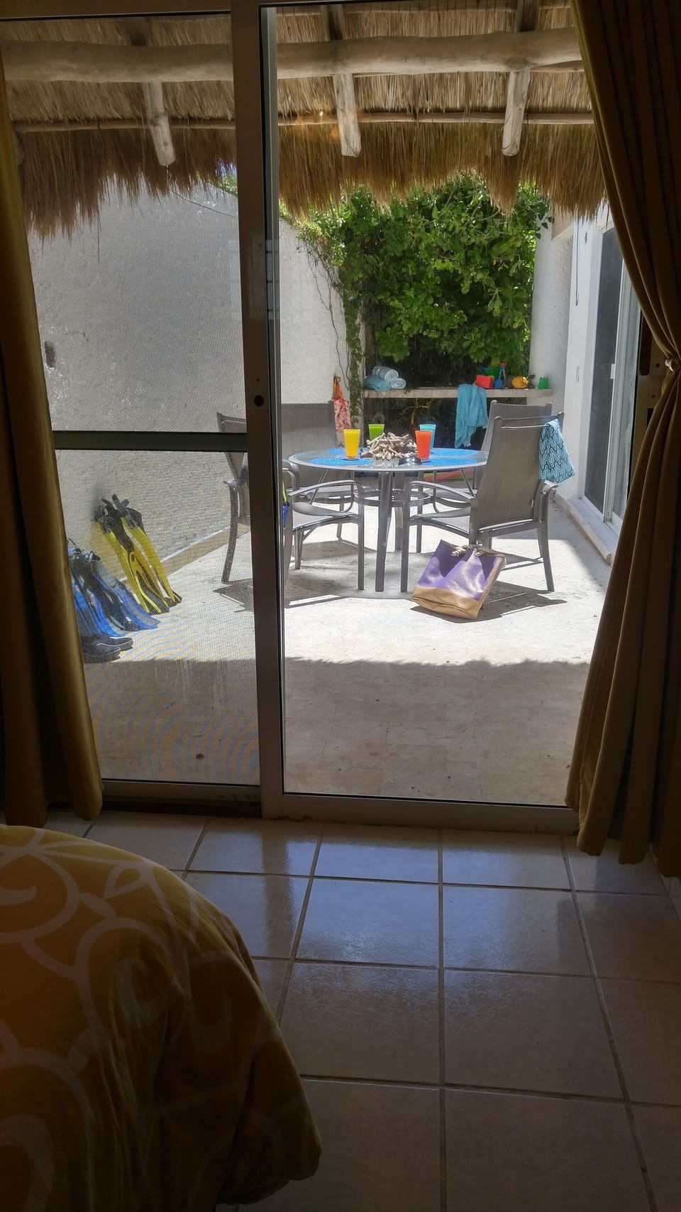 View of the 2nd patio from the master bedrom