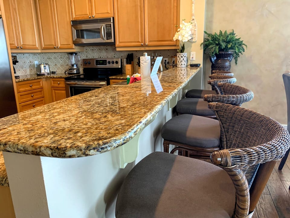 4 barstools for additional seating
