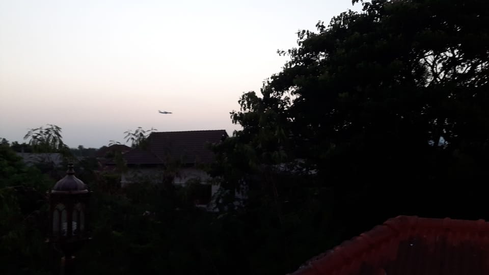 balcony view of aircraft entry landing view