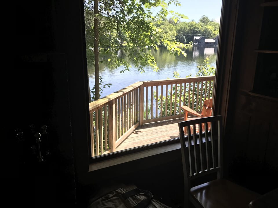deck from dining area