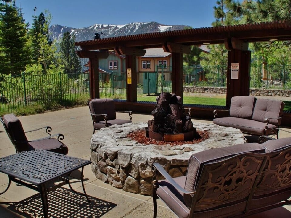 Outdoor hot tubs — perfect for relaxing after skiing or hiking
