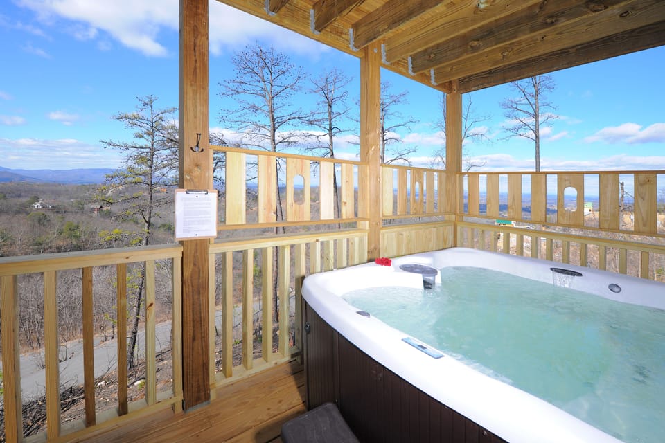 New larger hot tub