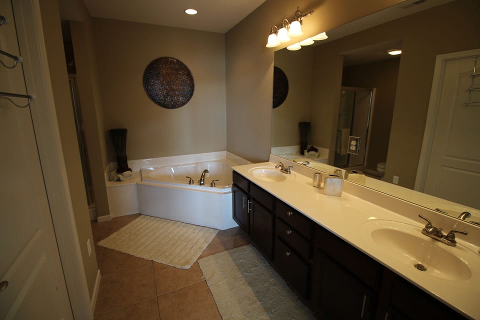 Large Master Bath with a Spacious Closet and Jacuzzi Tub