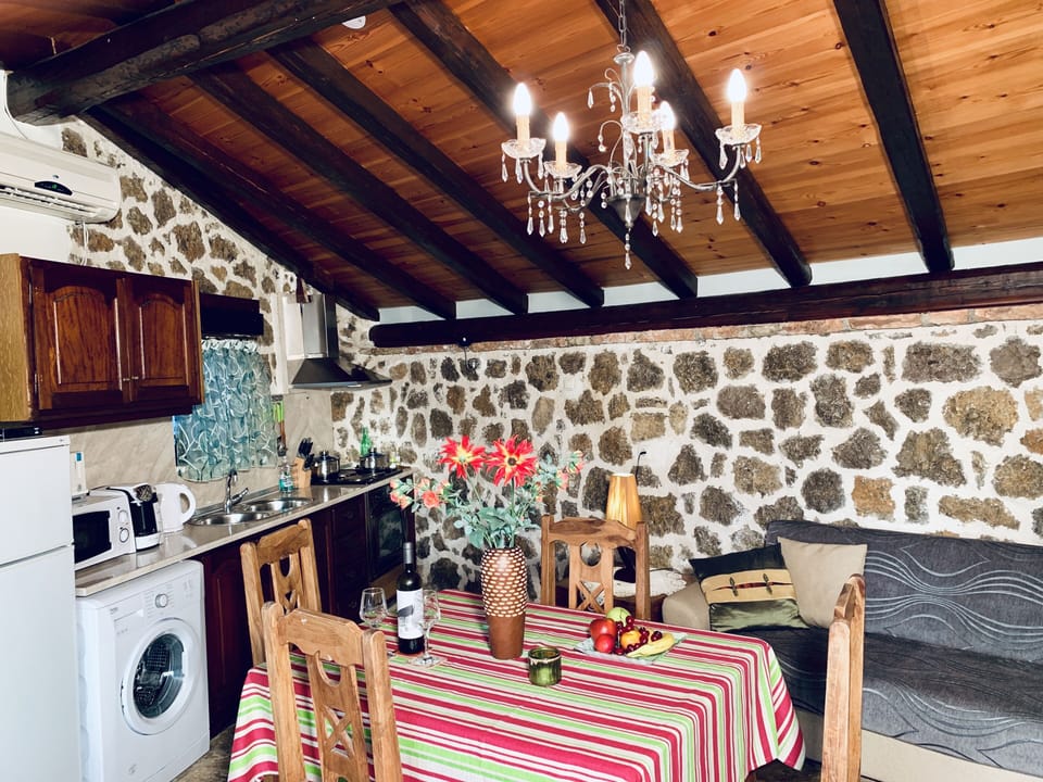 The lounge area with a kitchen. 