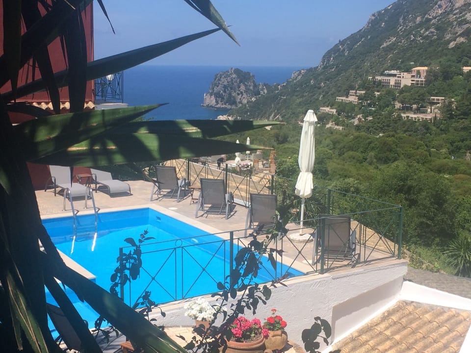 View from the second swimming pool