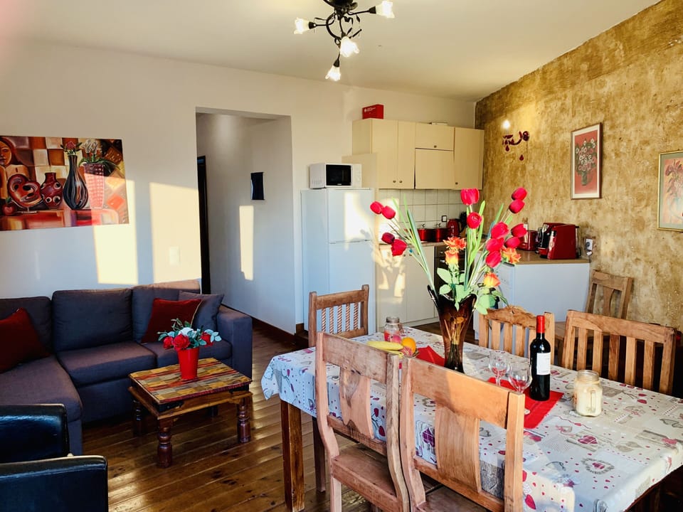 The living area with a kitchen. 