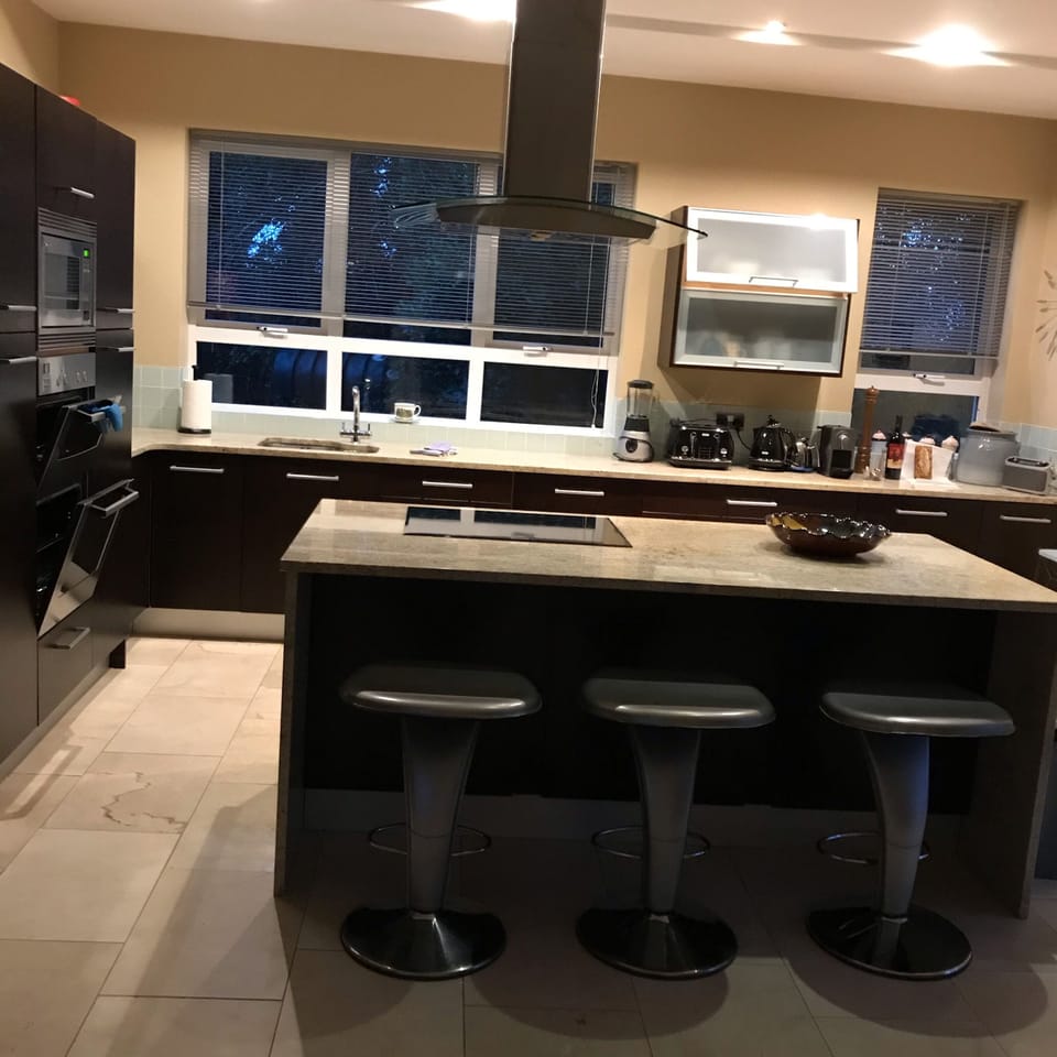 Kitchen with large Island.
