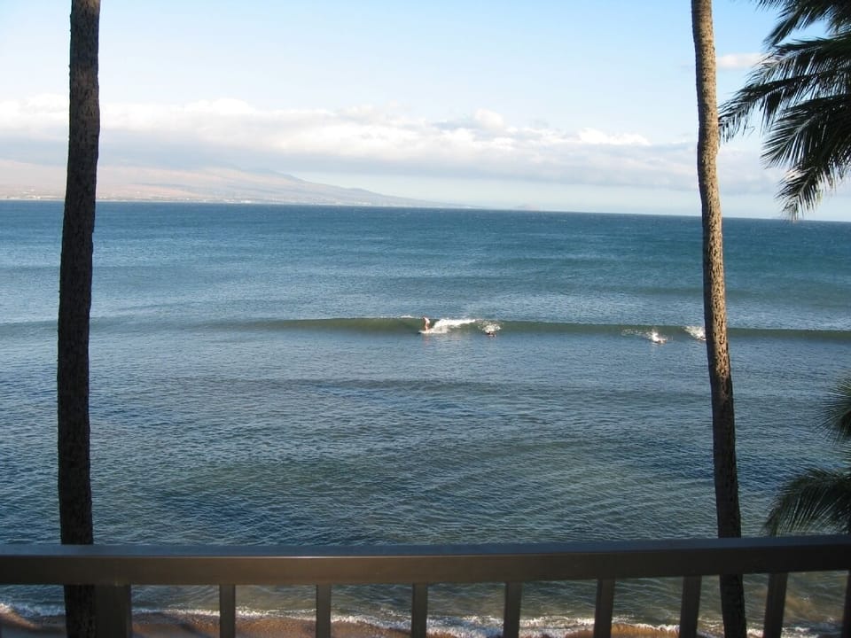 View of surf from our lanai. 