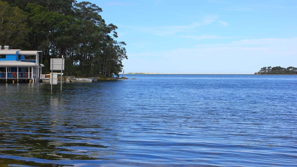Kayak across to the sand bar.