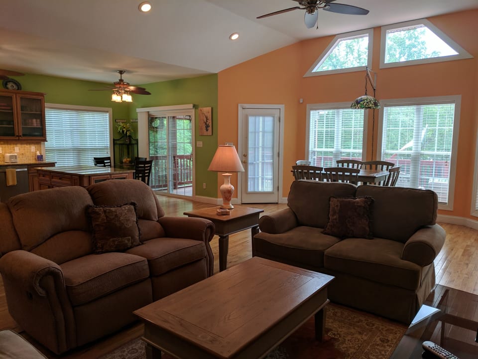 full upstairs - kitchen, living and dining