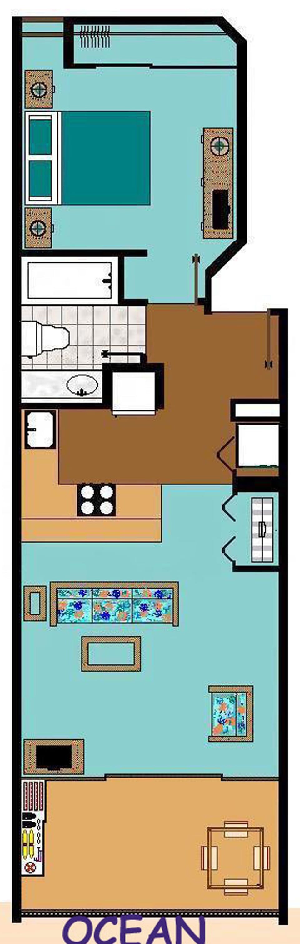 NOTICE THAT CONDO IS PARALLEL TO OCEAN--FANTASTIC OCEAN AND SUNSET VIEWS! 