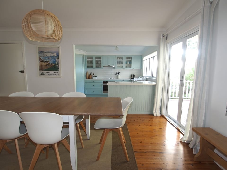 Looking into the kitchen