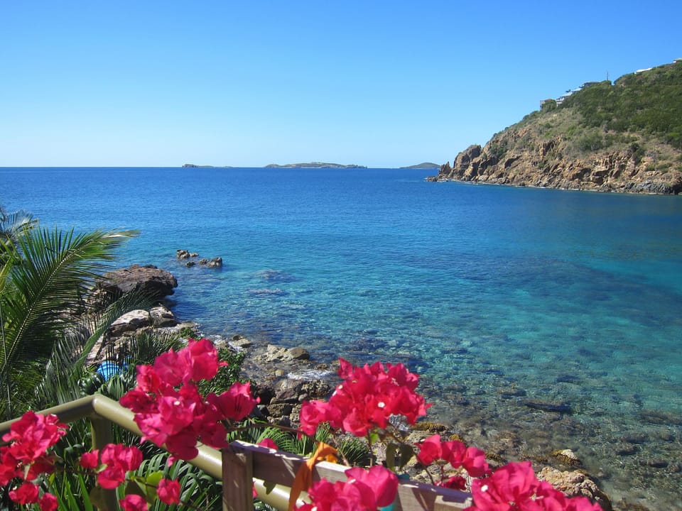 Crystal clear water great for swimming and snorkeling right in your back yard!!