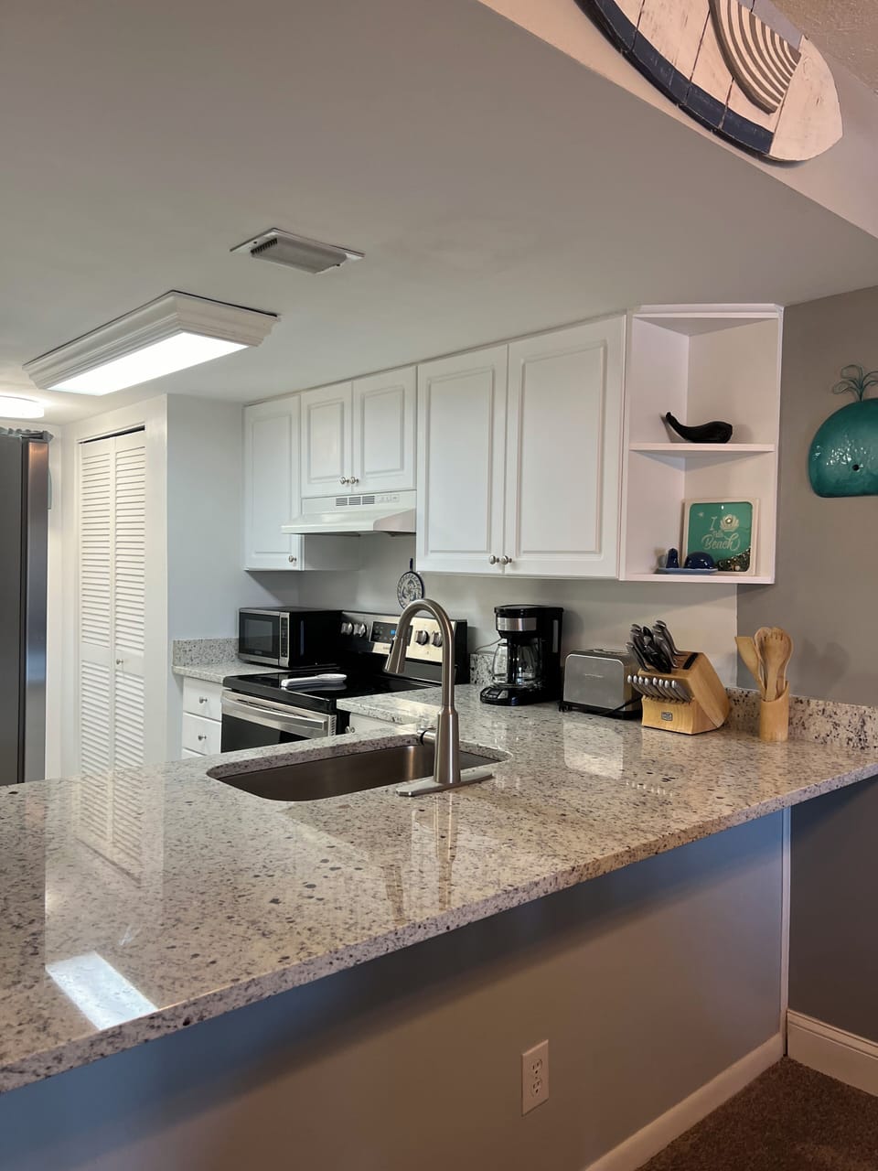 The kitchen is fully stocked for all of your needs