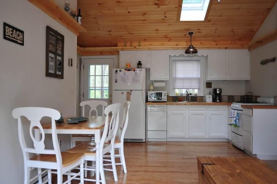 Dining table in main living area