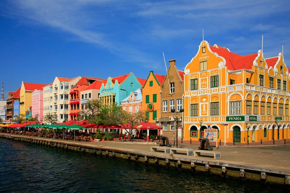 Walk along the famous Handelskade of Curacao