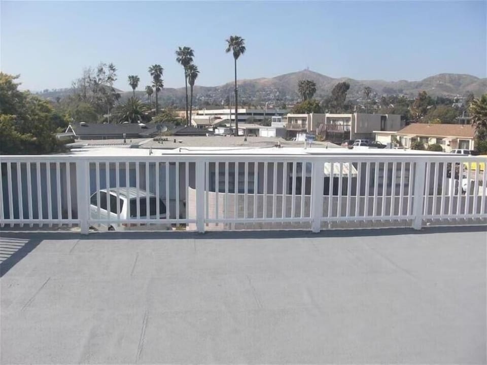 Upstairs view of the coastal range  from the deck