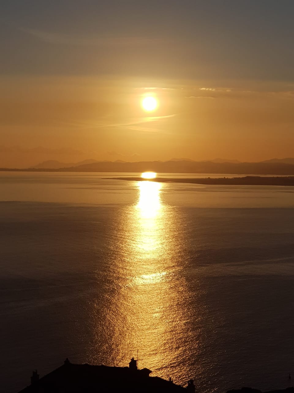 Winter sunset from main terrace