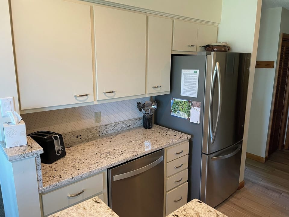 Dishwasher and Large Refrigerator provide all the comforts of home