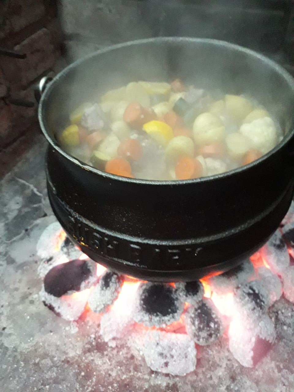 We offer Potjie kos @R70. Real South African food.