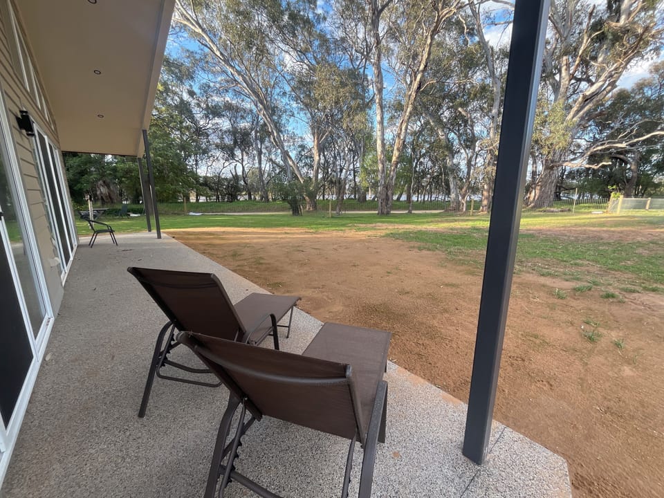 View from side verandah