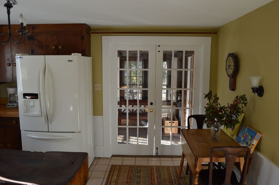Kitchen looking out to Mud Room