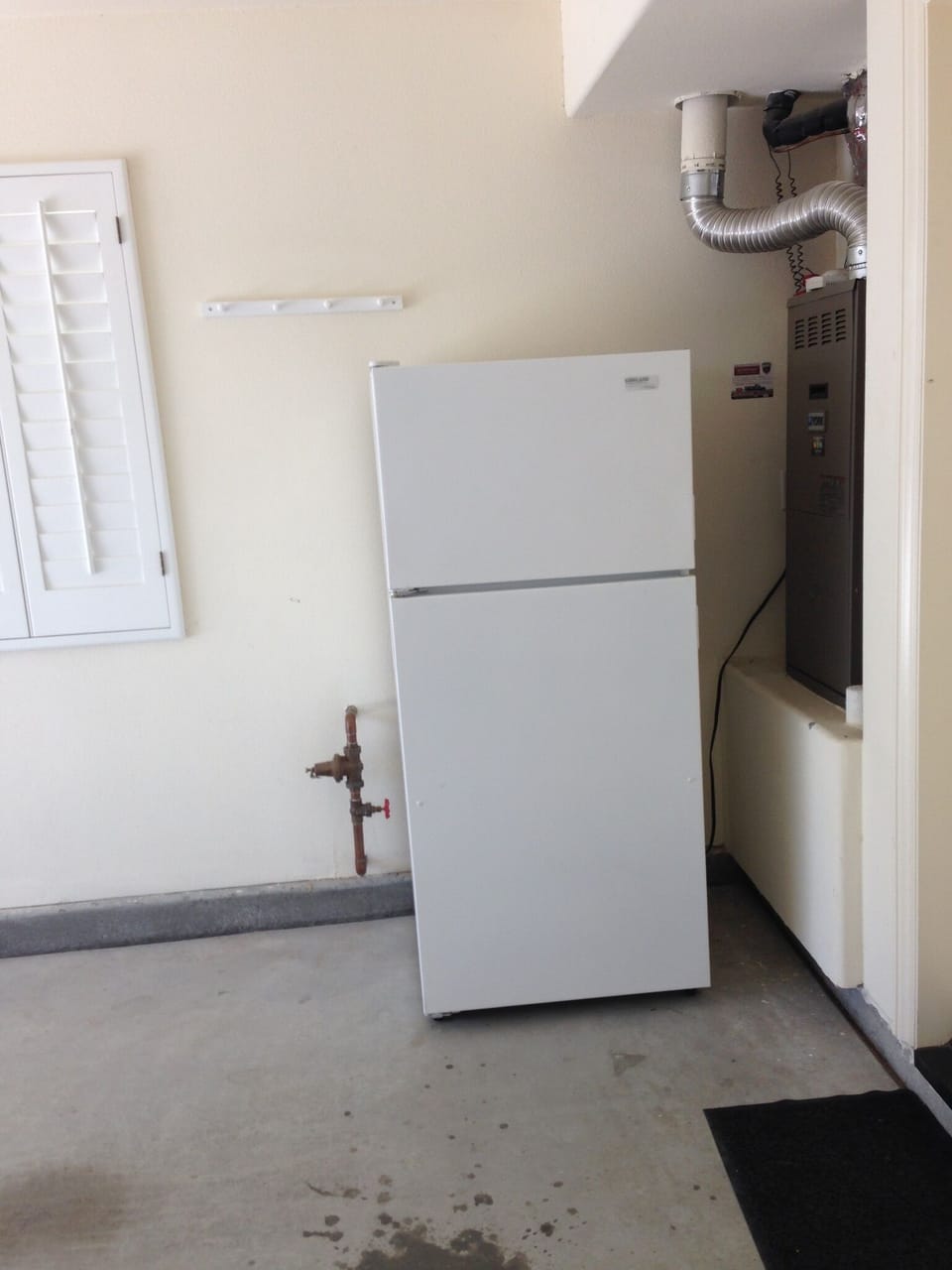 Extra fridge in garage