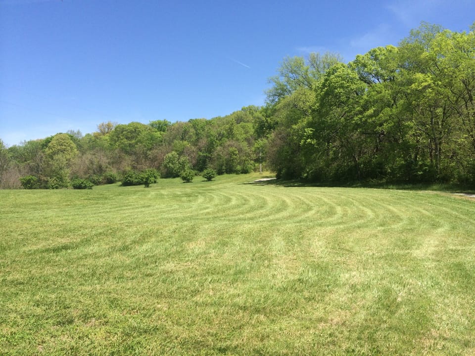 Our property next to the driveway leading to the house.