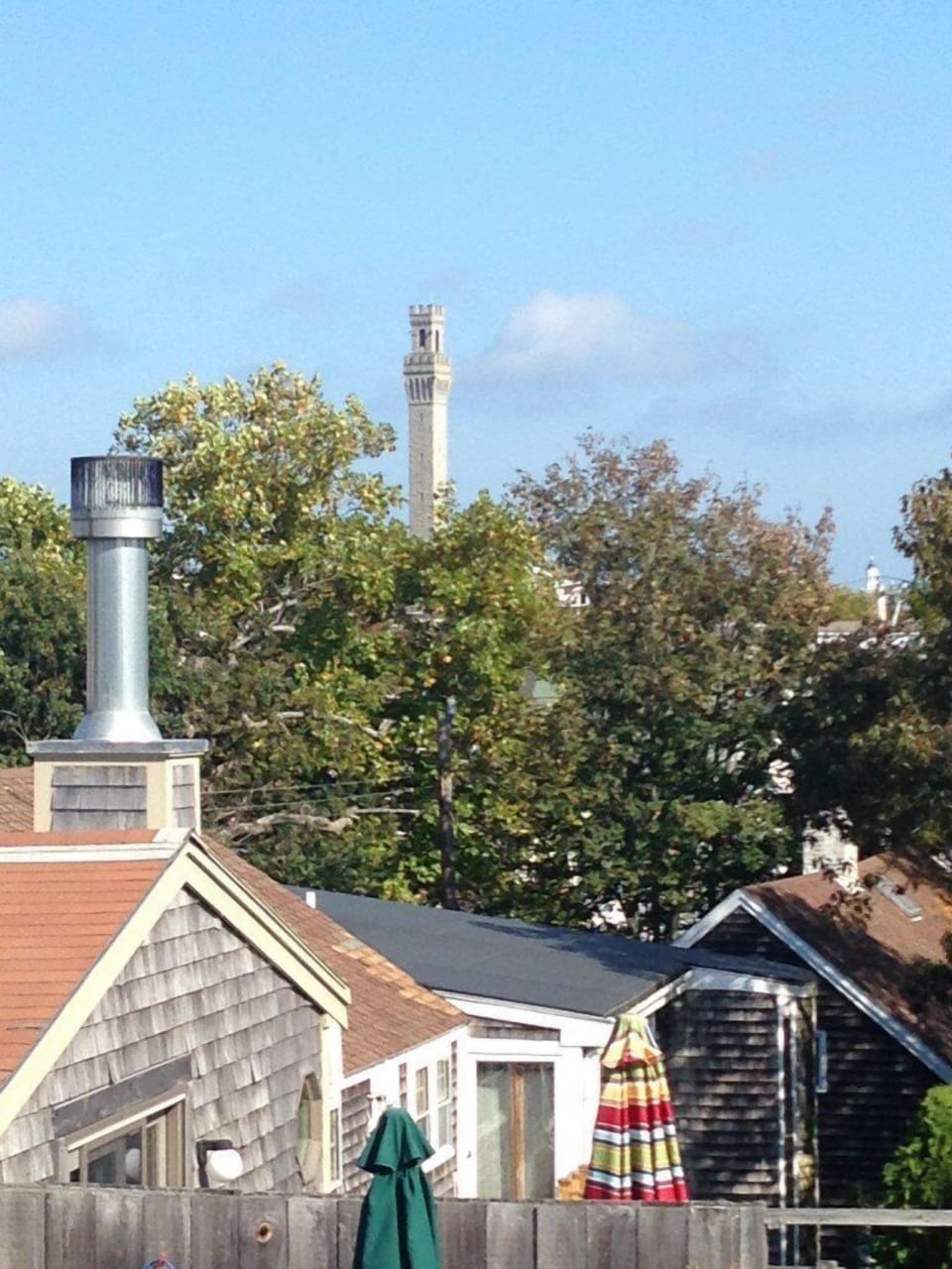 View of Provincetown Monument from deck