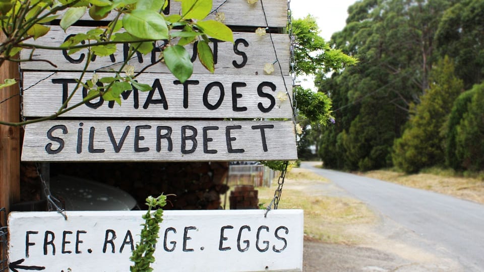Organic seasonal produce at the end of your street.
