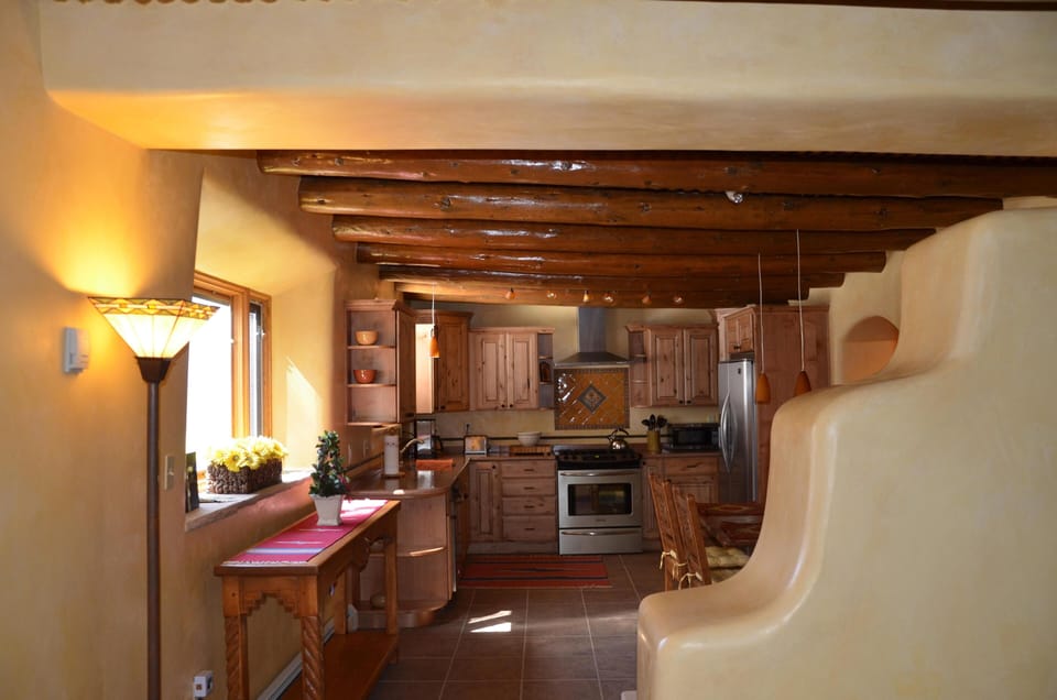 View of the kitchen from the living room