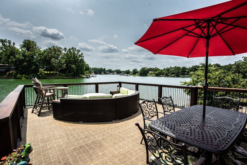 Deck from Living room over the water