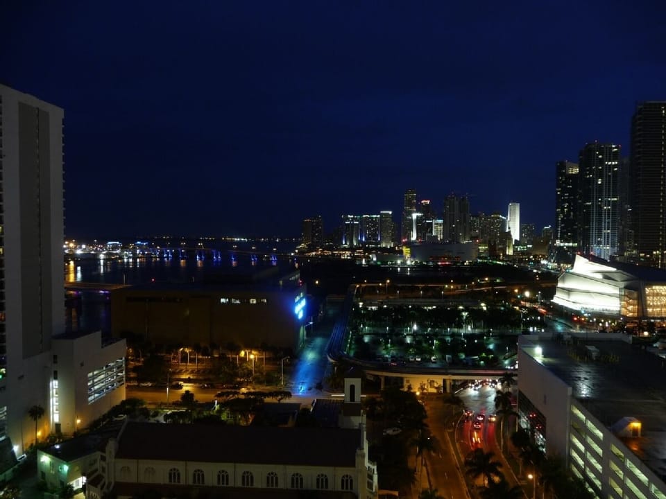 View from Balcony Night Time