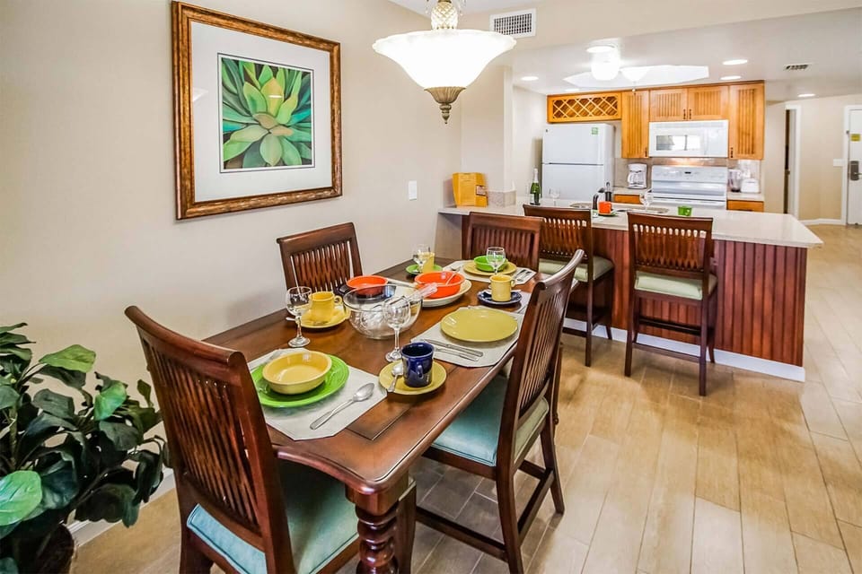 Separate dining area
