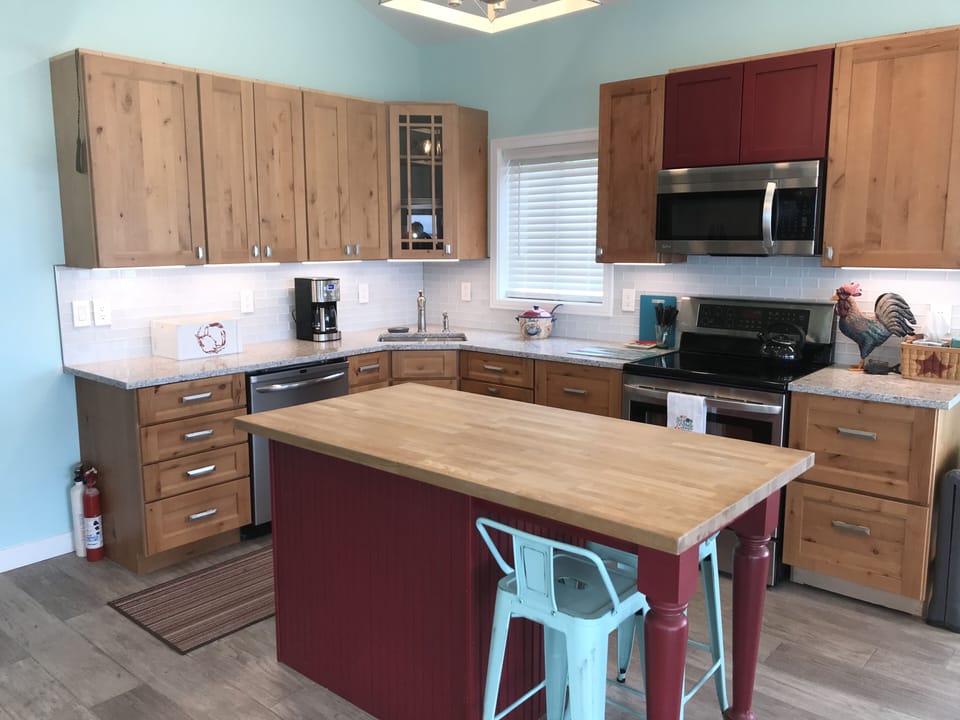 Fully stocked kitchen