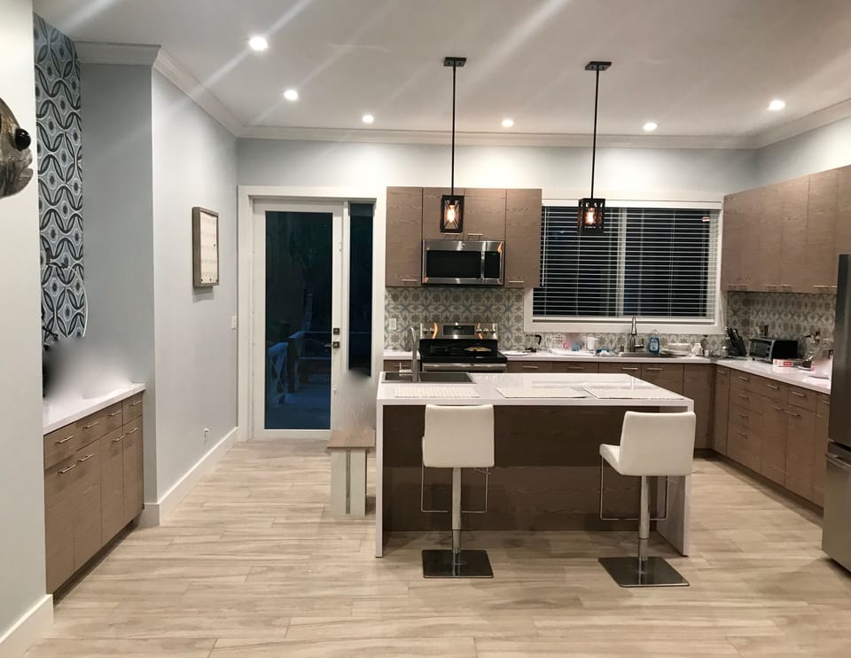 Kitchen and bar
