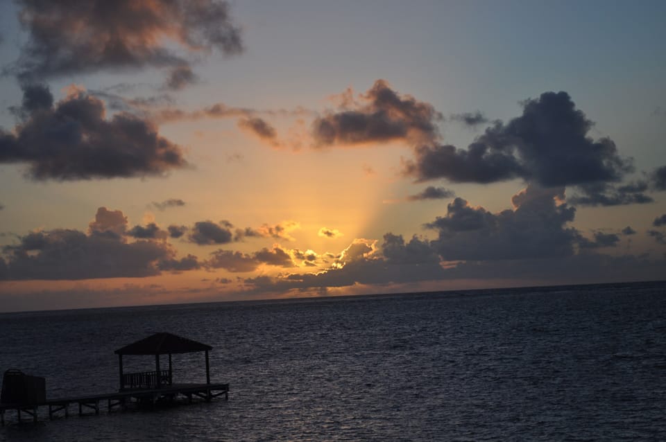 sunrise from the deck