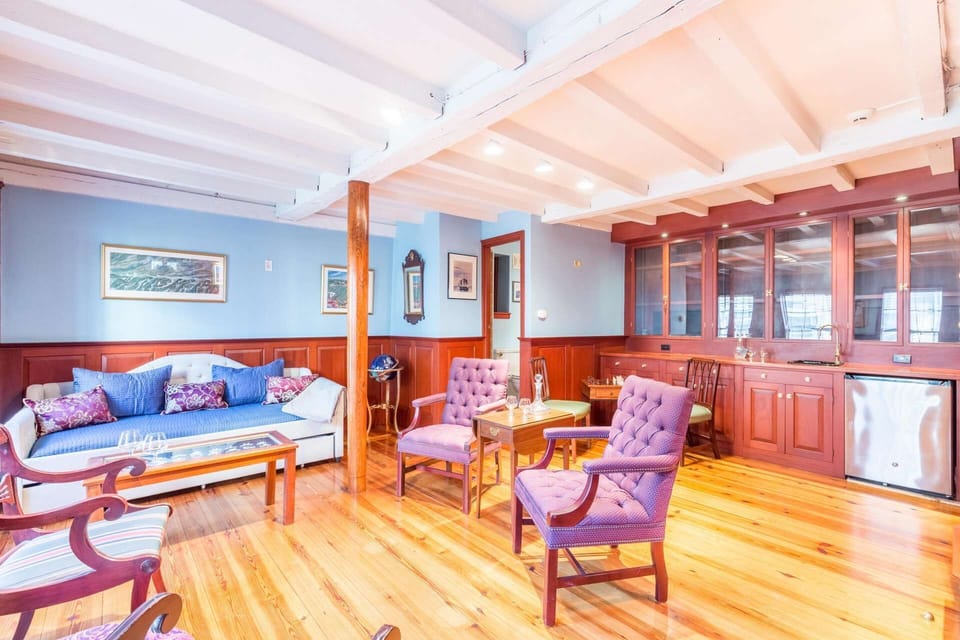 Captain's quarters - a snifter of brandy and ...