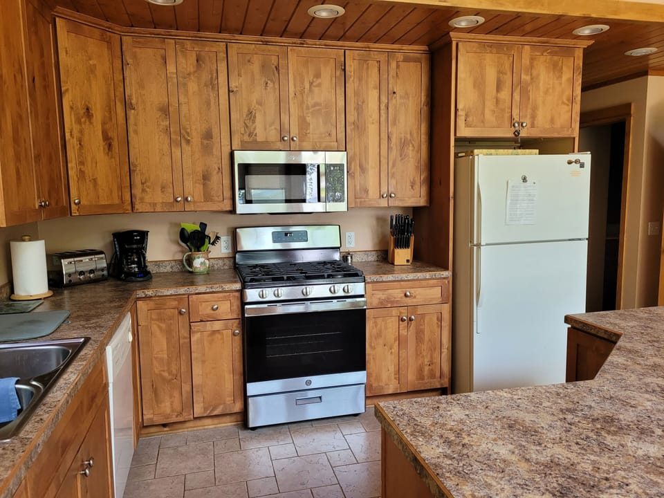 Large kitchen with huge island
