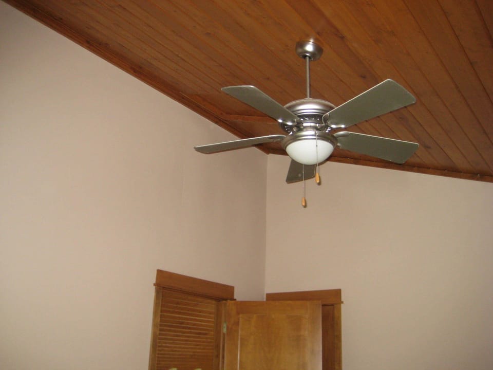 Upstairs bedrooms have vaulted ceilings