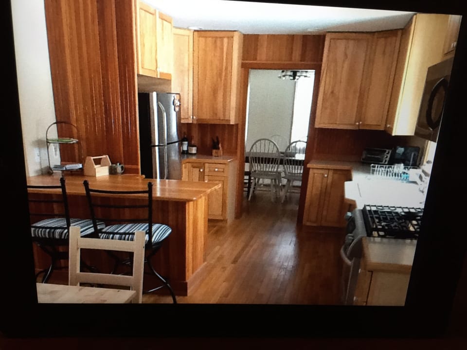 Kitchen - new SS refrigerator. 