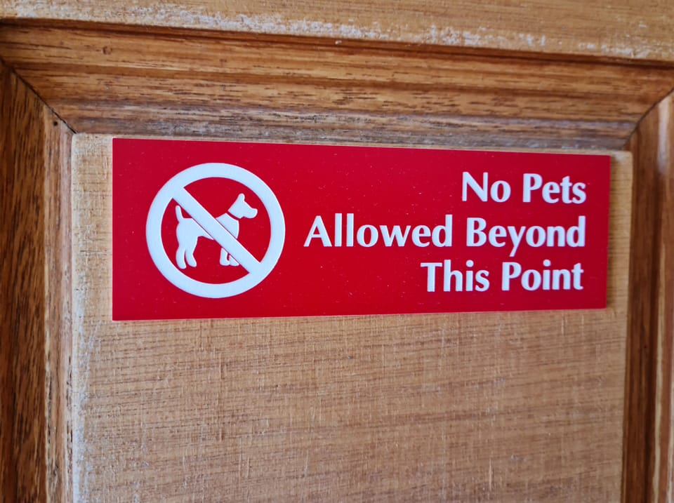 NO  PETS ARE PERMITTED   OR LOST OF SECURITY BOND 