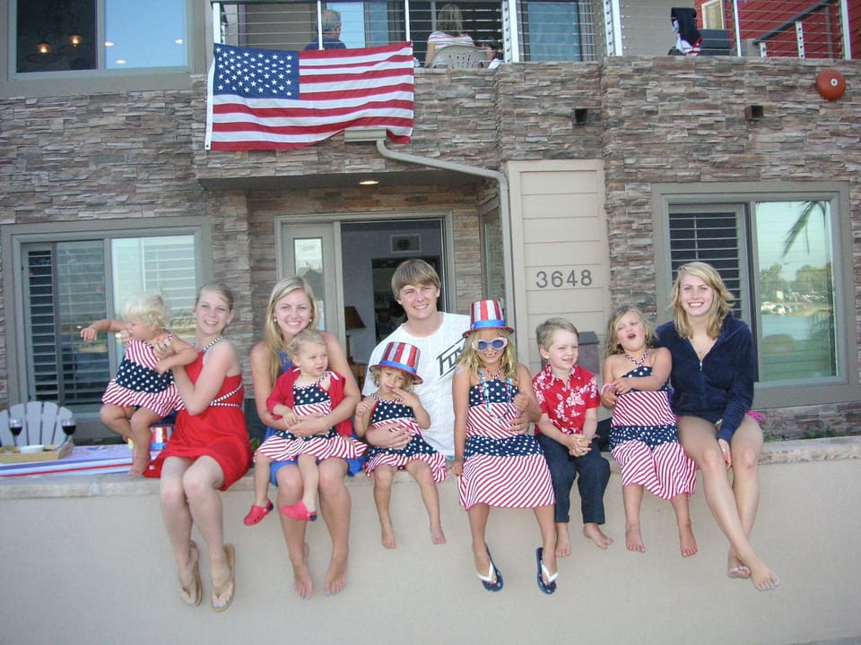 July 4th Family Celebration!!!  3 grand- children are now married (time flies)
