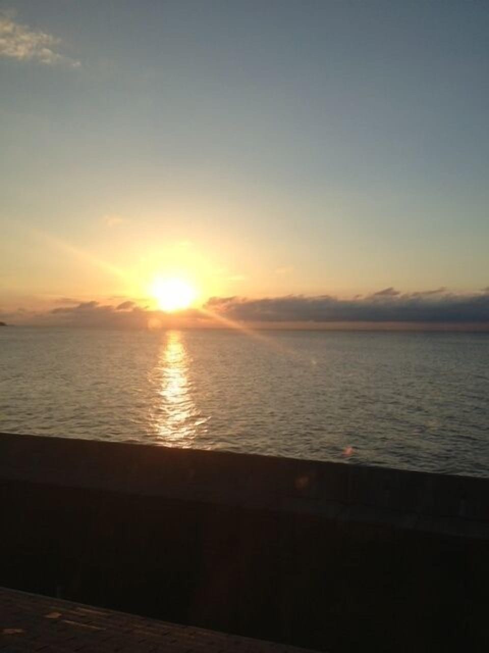 sunrise from master bedroom