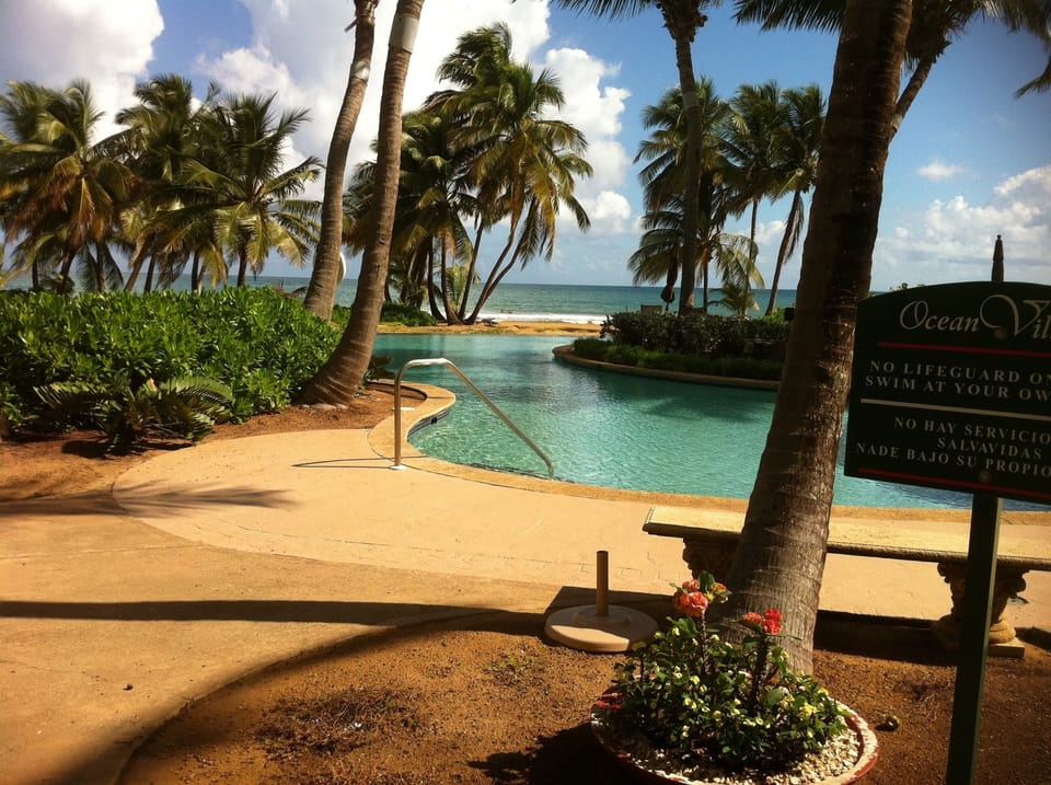 Your view as you sit on your patio directly above...